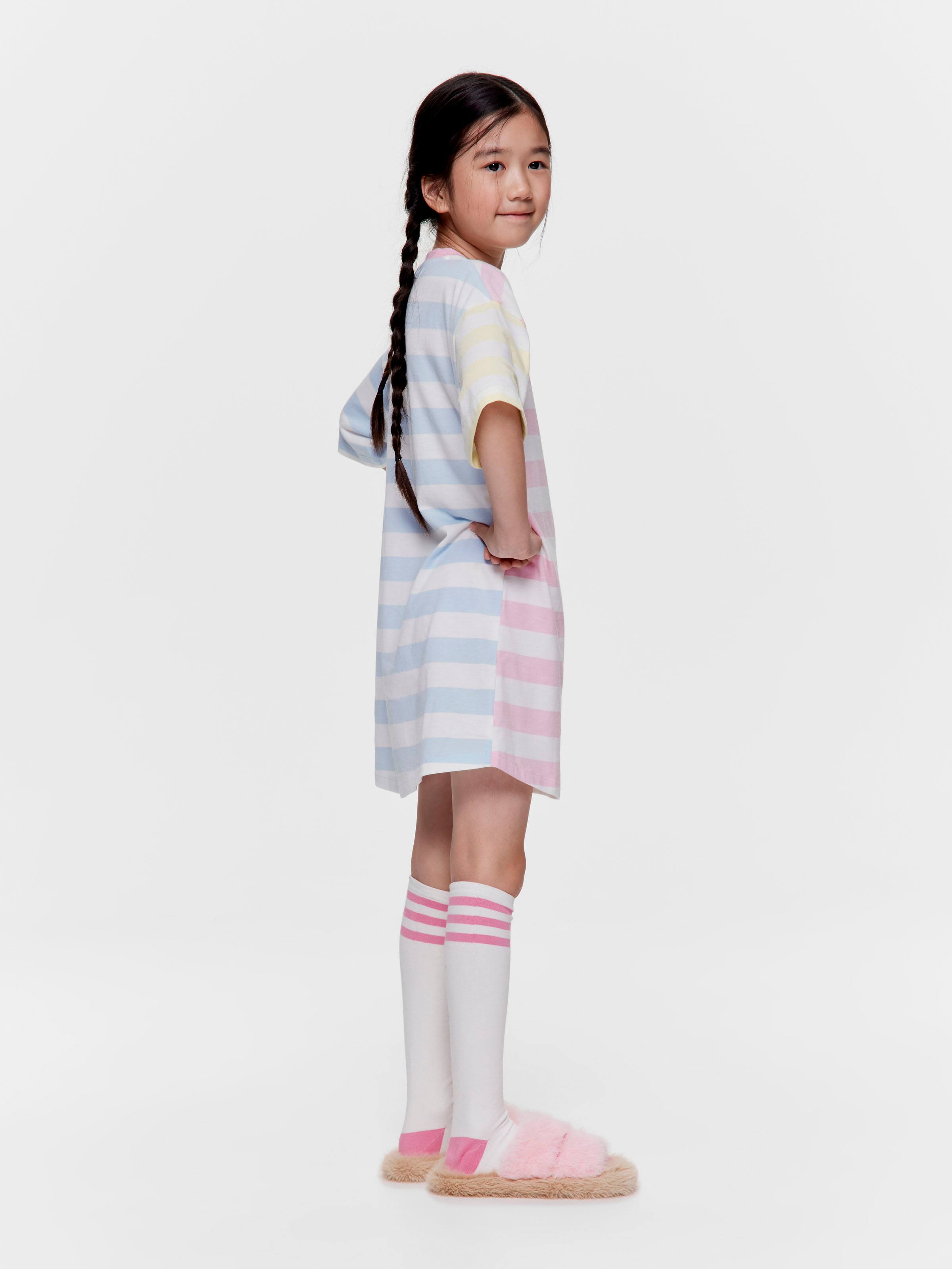 Girls Penny Logo Stripe Sleep Tee