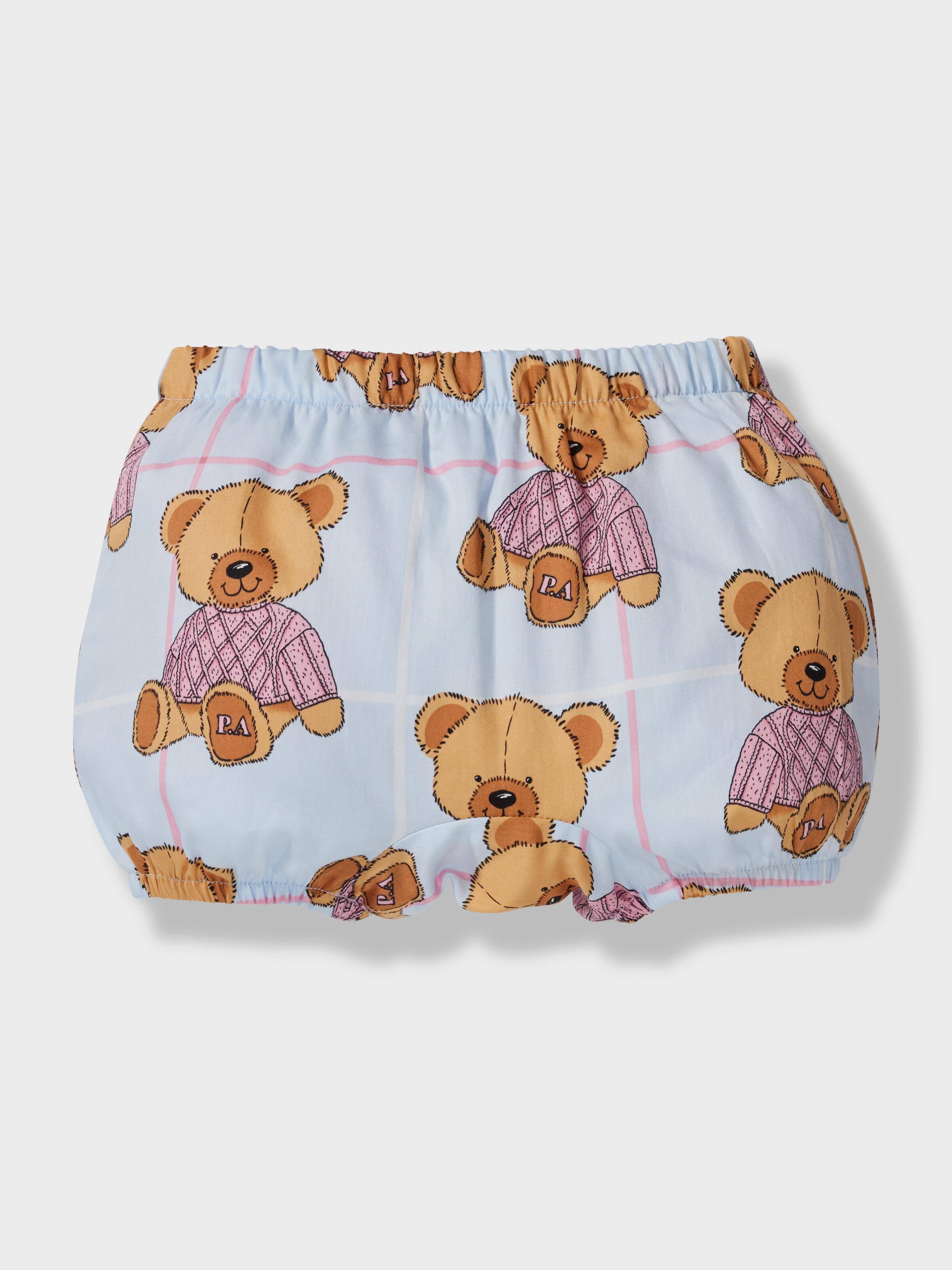 Baby Girls Teddy Bear Short Pj Set