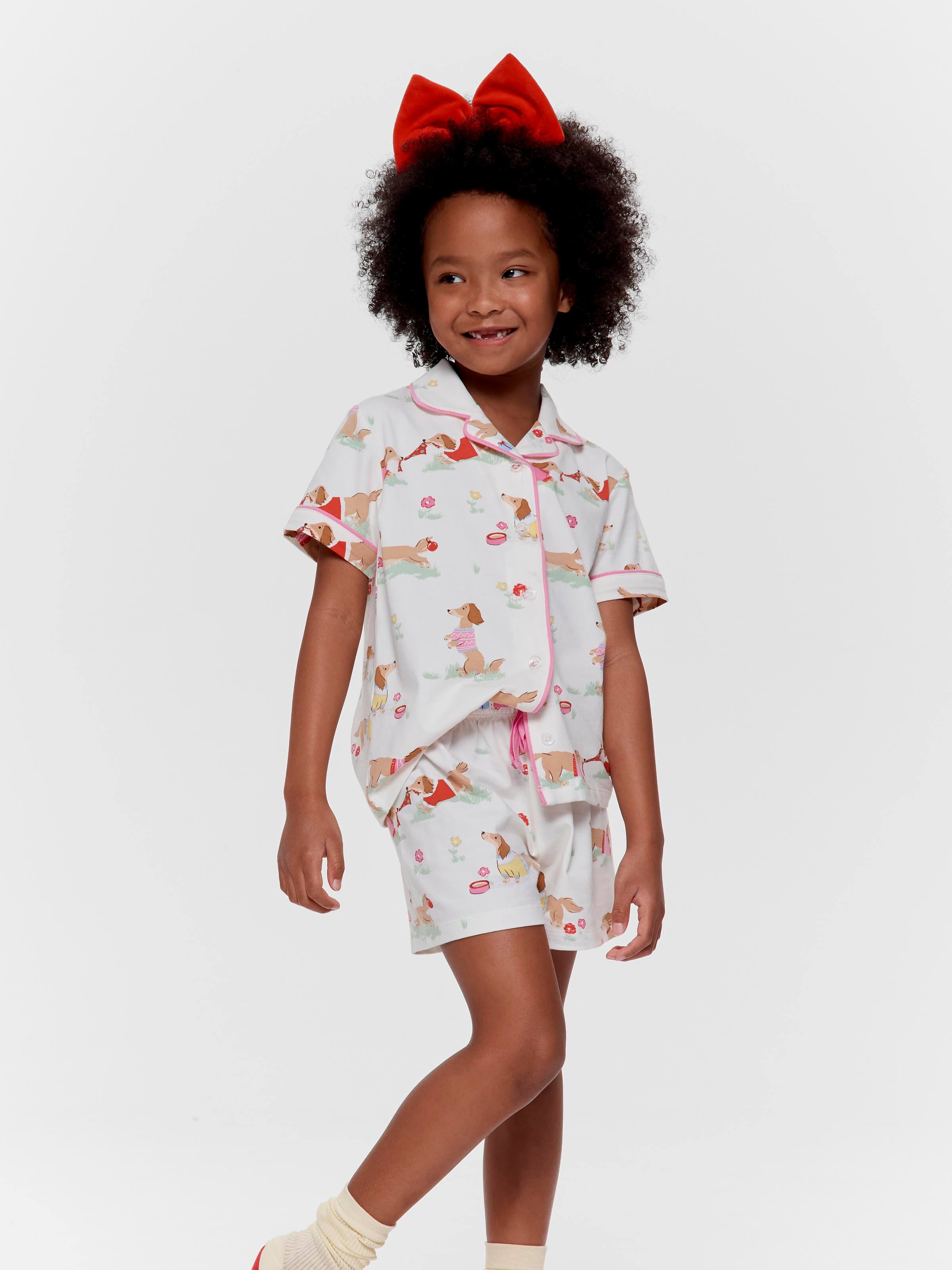 Jnr Girls Penny Print Classic Shortie Pj Set