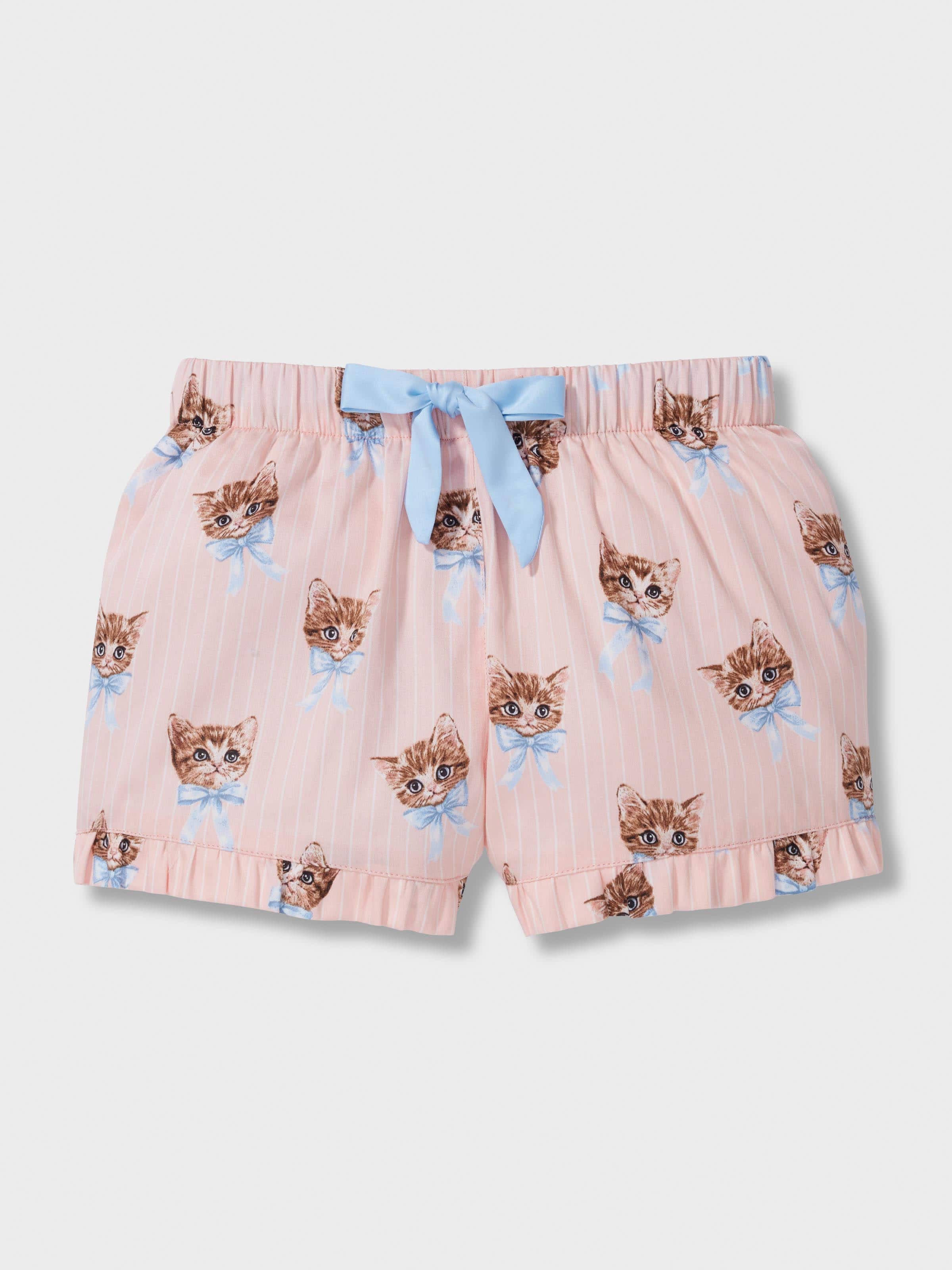Jnr Girls Vintage Cat Short Pj Set