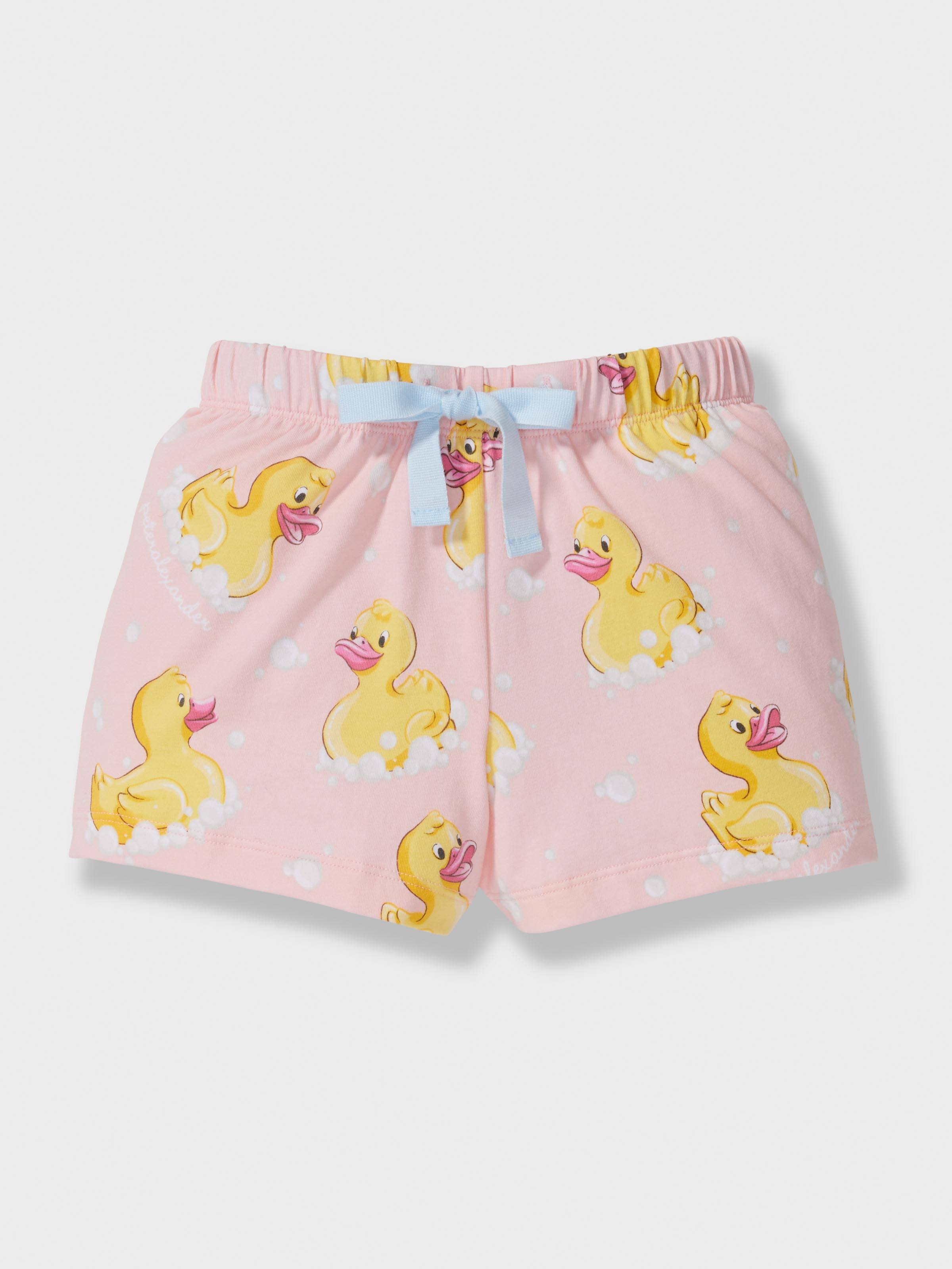 Jnr Girl Rubber Duck Classic Shortie Pj Set