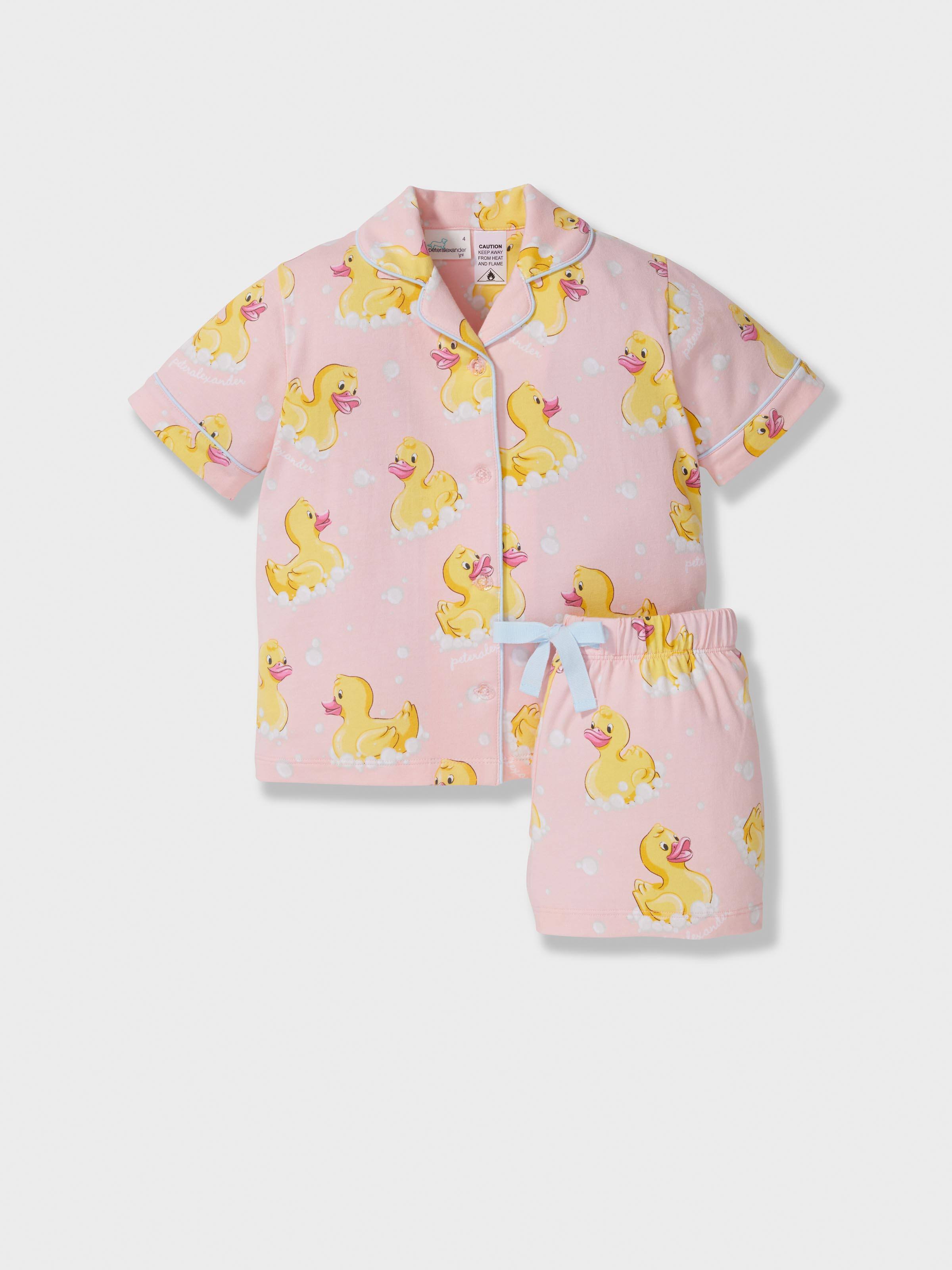 Jnr Girl Rubber Duck Classic Shortie Pj Set