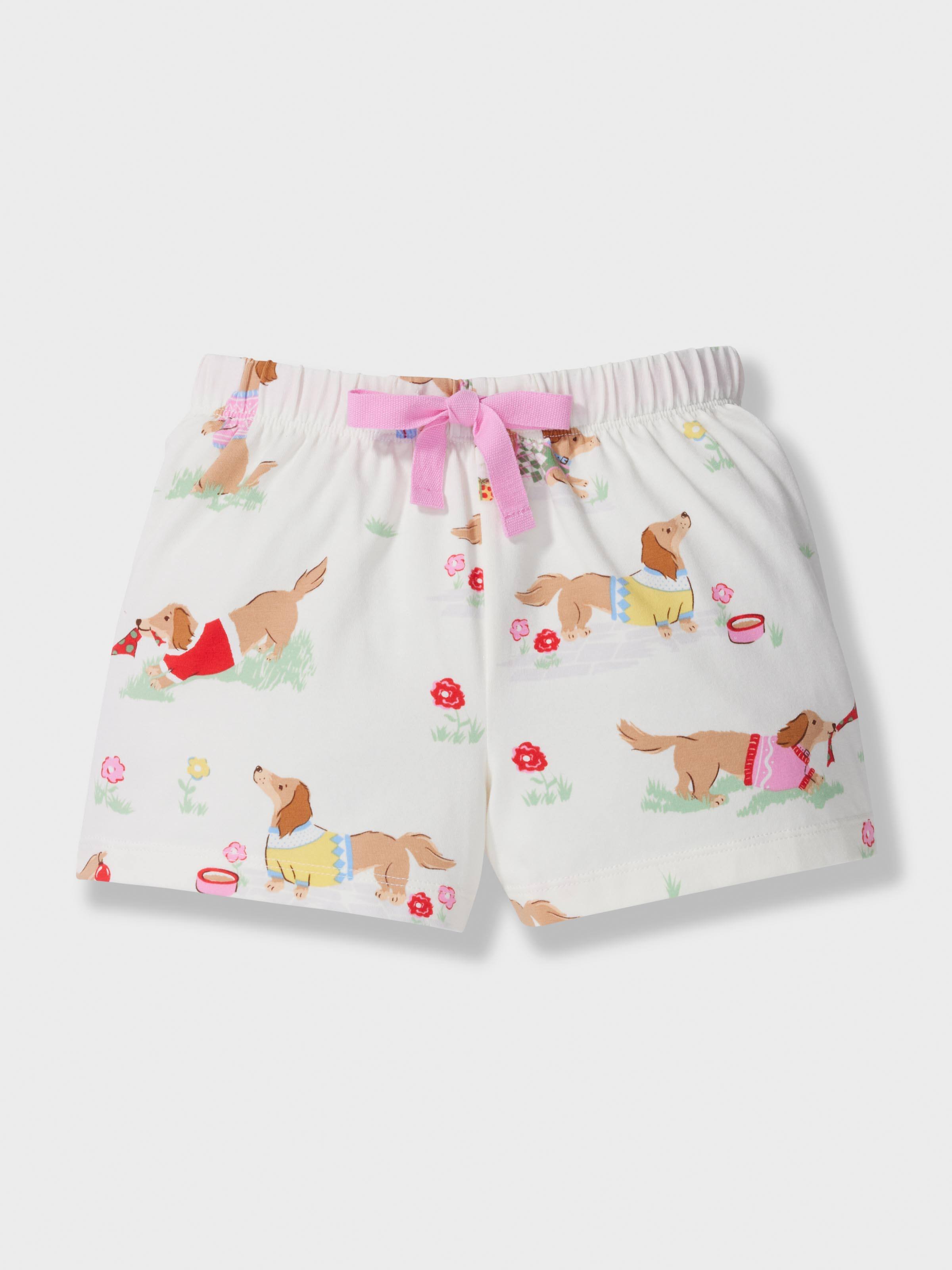 Girls Penny Print Classic Shortie Pj Set