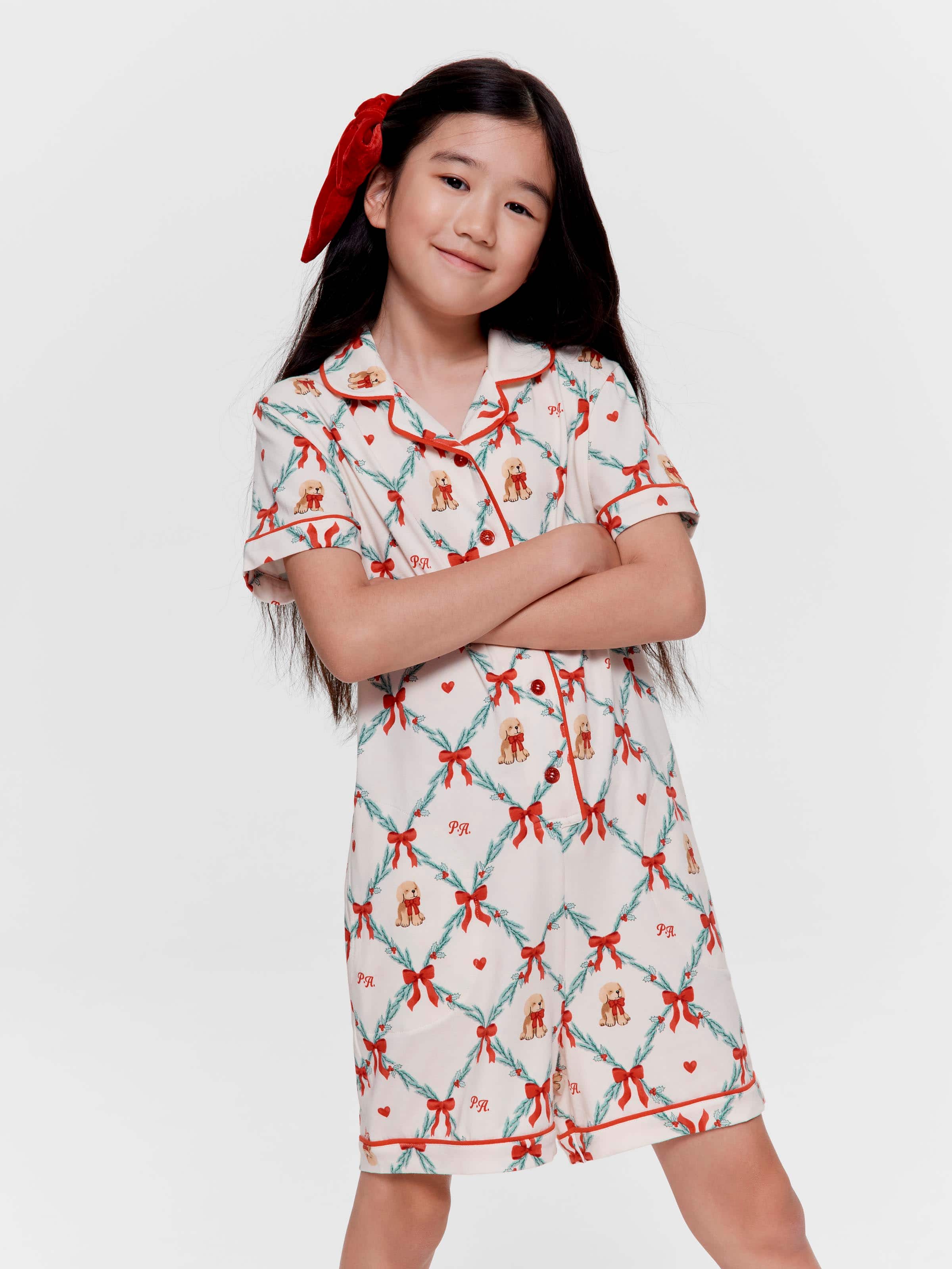 Girls Christmas Wreath Onesie