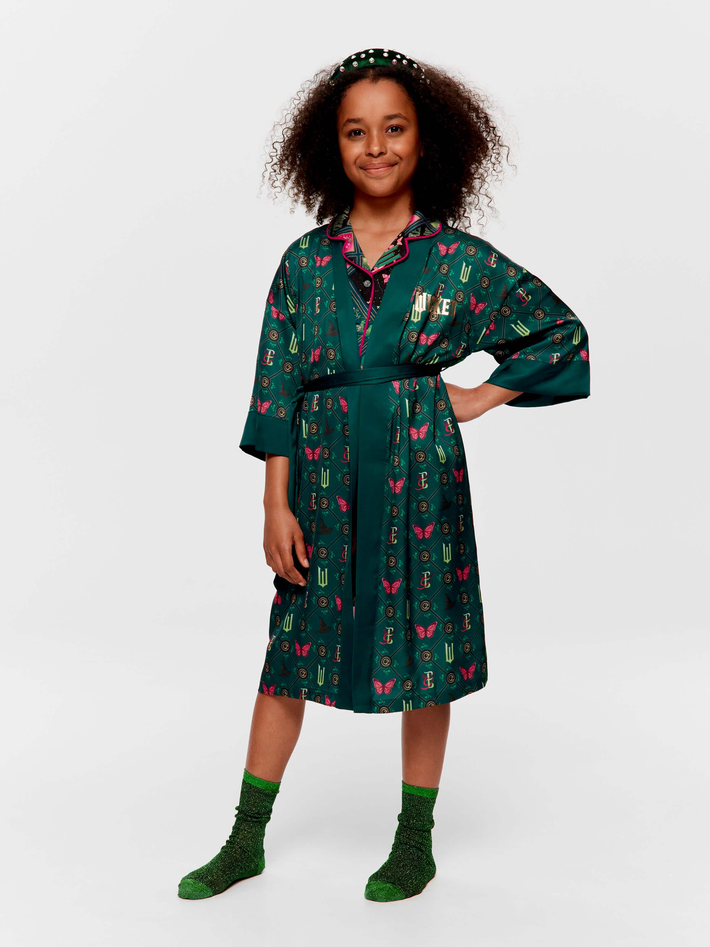 Girls Wicked Print Gown