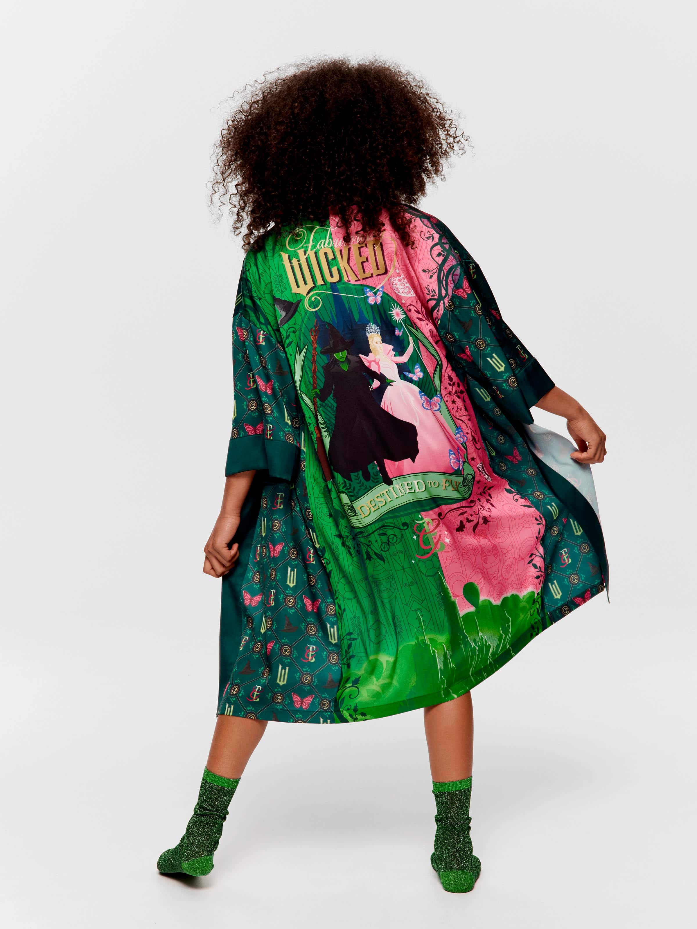 Girls Wicked Print Gown