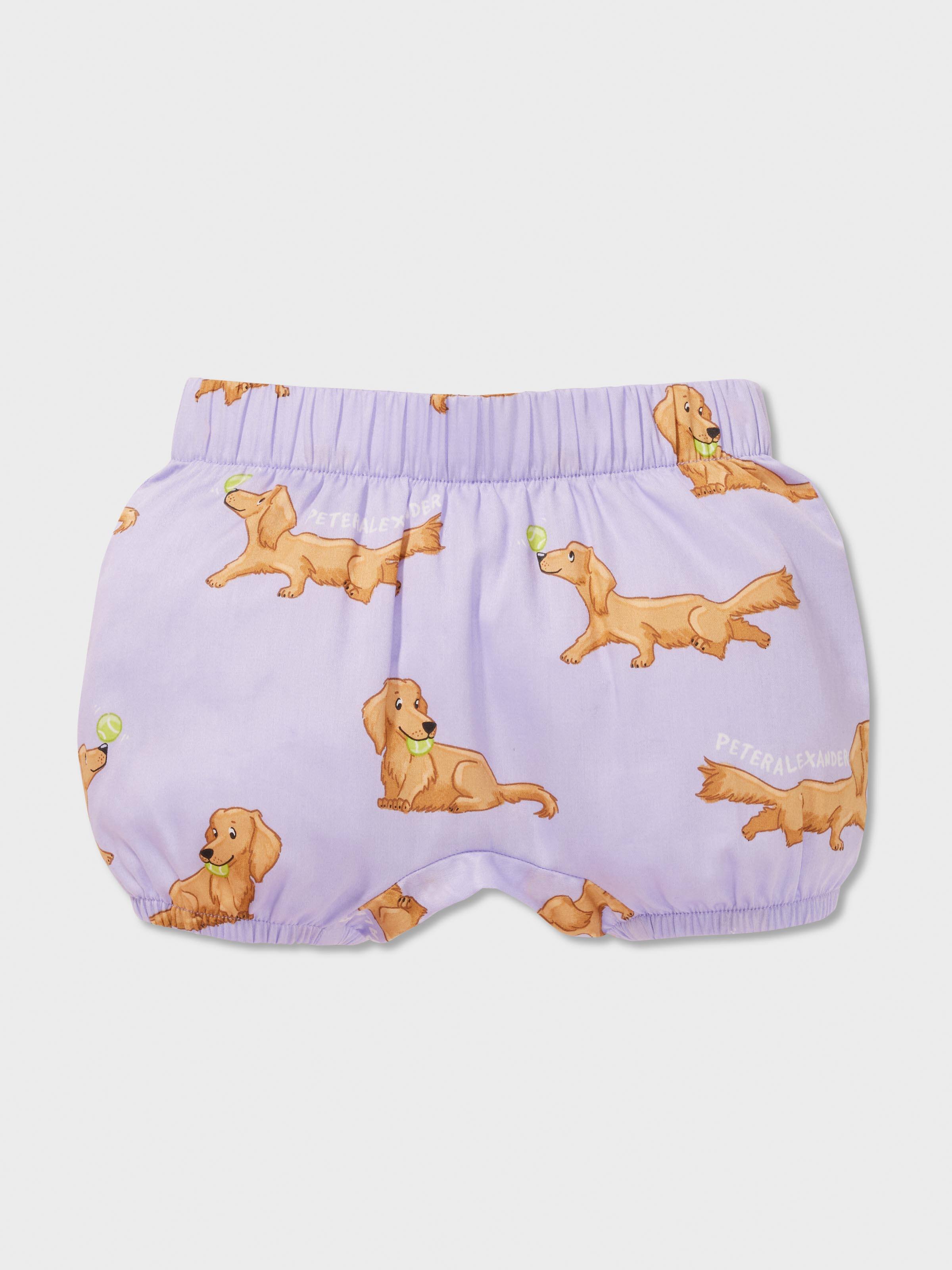 Baby Girl Purple Penny Short Pj Set