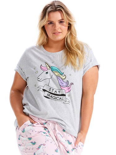 P.A. Plus Unicorn Short Sleeve Tee