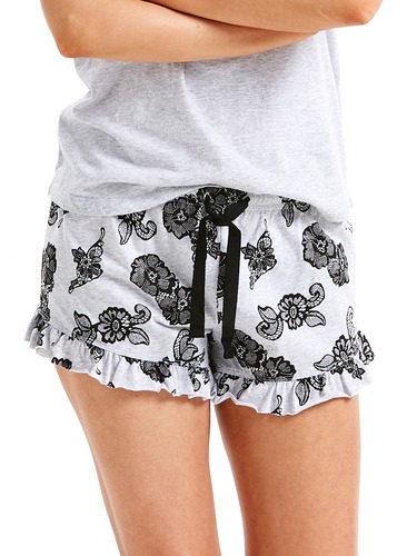 Lace Print Short