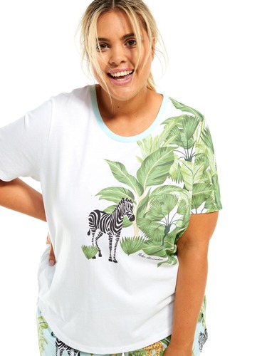 P.A. Plus Zebra Jungle Tee