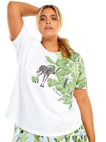 P.A. Plus Zebra Jungle Tee