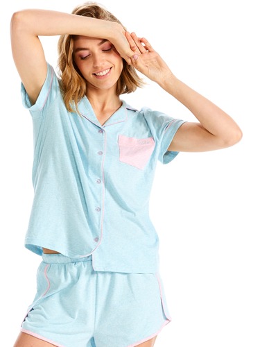 Blue Knit Shirt