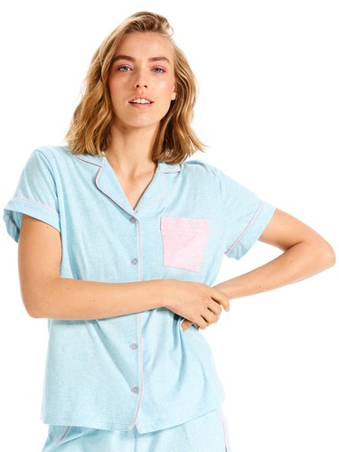 Blue Knit Shirt