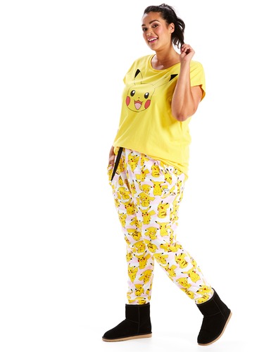 P.A. Plus Pikachu Waffle Easy Pj Pant