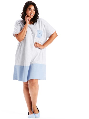 P.A. Plus Chambray Hem Nightie