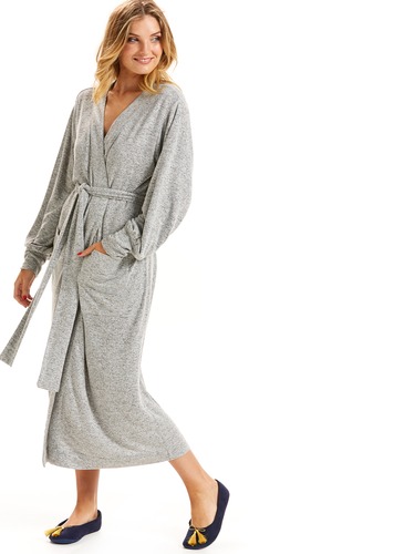 Fuzzy Knit Gown