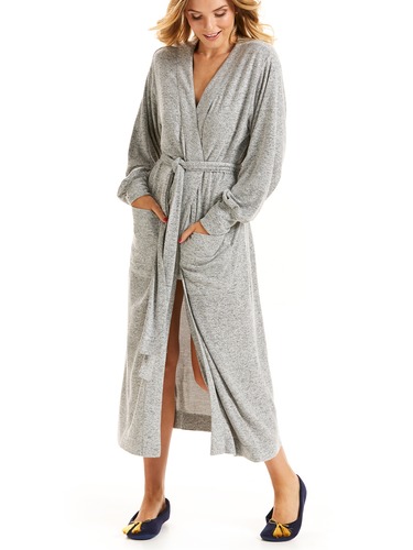 Fuzzy Knit Gown