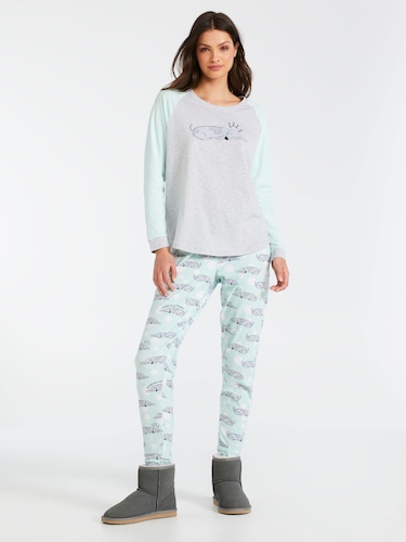 Spotty Flannelette Pj Set