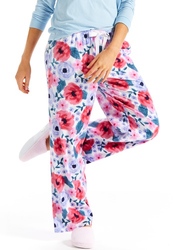 Painted Floral Flannelette Pj Pant