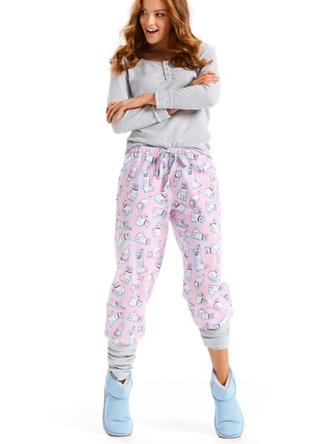 Crazy Cats Flannelette Legwarmer