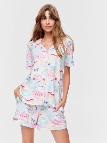 Crazy Cat Flannelette Pj Pant