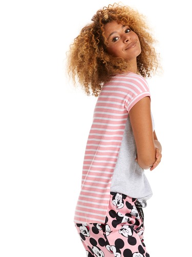 Mickey Mouse Club Stripe Back Tee