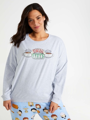 Fluffy Star Long Sleeve Top