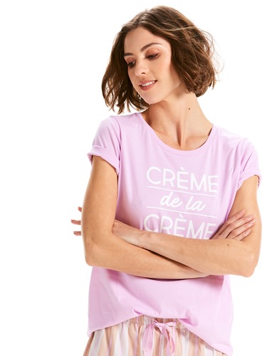 Creme De La Creme Short Sleeve Top