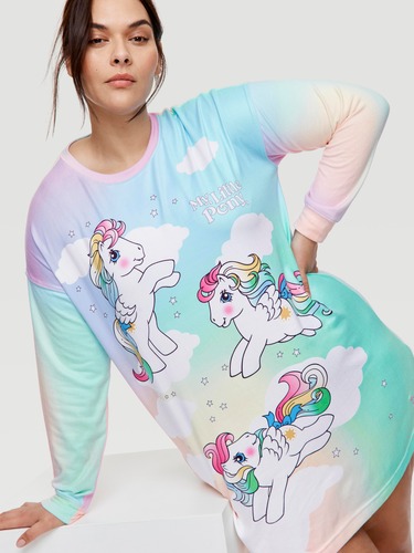 P.A. Plus My Little Pony Long Sleeve Plush Nightie                                                                              