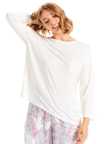 Side Split Long Sleeve Top