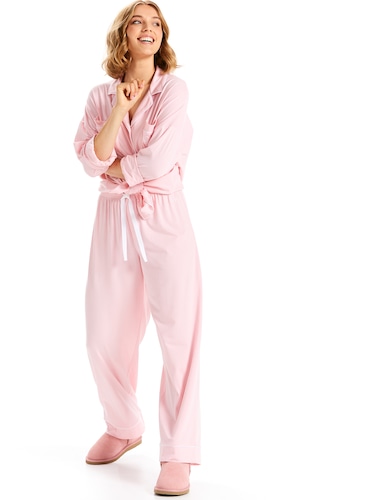 Plain Jane Pink Knit Pj Pant