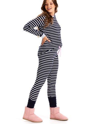 French Stripe Legwarmer Legging