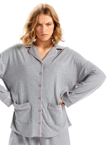 Plain Jane Charcoal Knit Shirt