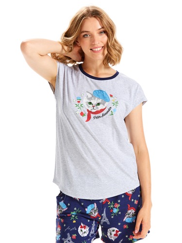 Parisian Kitty Short Sleeve Tee