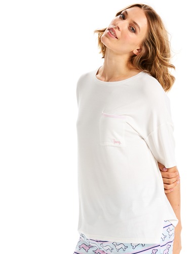 Side Split Drop Shoulder Tee