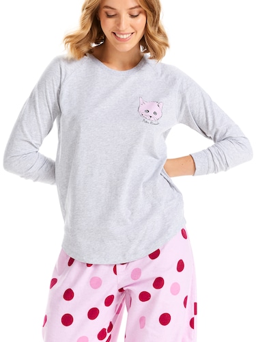 Crazy Cat Long Sleeve Top