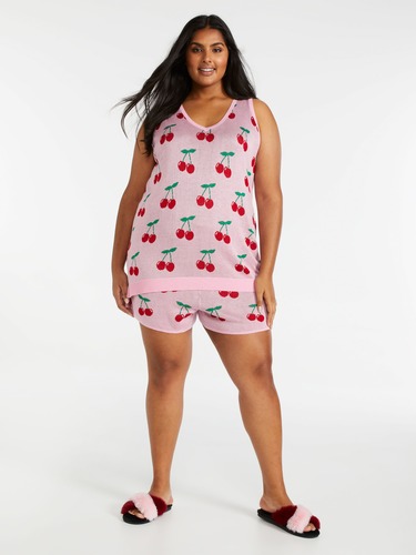 Plain Jane Window Pane Flannelette Cuff Pj Pant