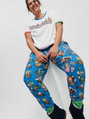 Buffalo Check Rib Sleeve Flannelette Pj Set