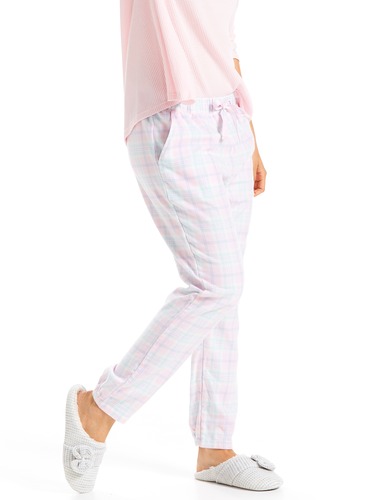 Pastel Tartan Tapered Pj Pant