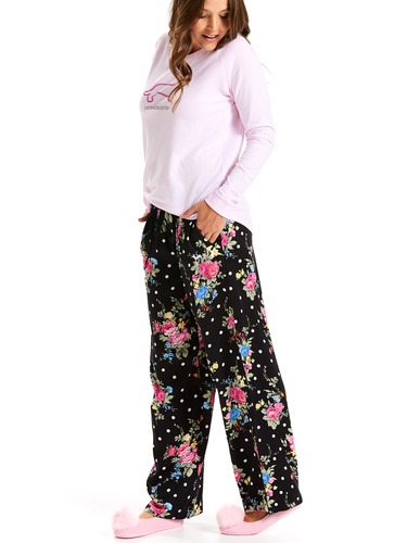 Black Spot Floral Classic Pj Pant