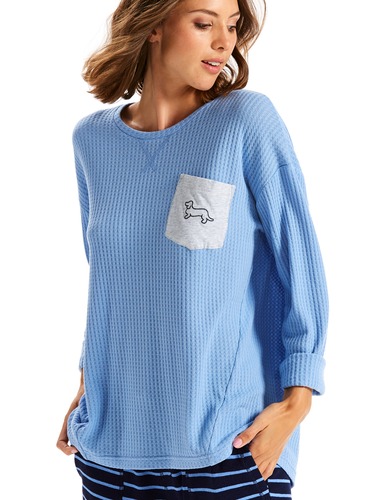 Soft Waffle Long Sleeve Top