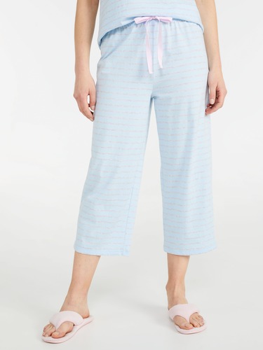 Stripe Waffle Easy Pant