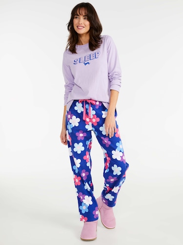 P.A. Plus Plain Jane Check Flannelette Pj Pant