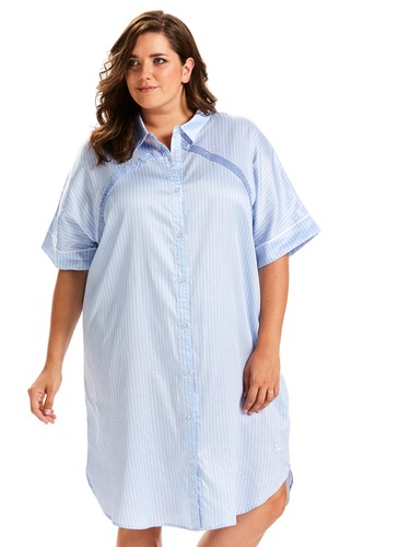 P.A. Plus Ticking Stripe Nightshirt