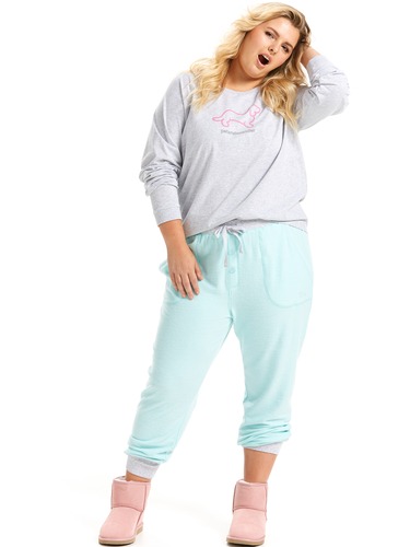 P.A. Plus Mint Fuzzy Pj Pant