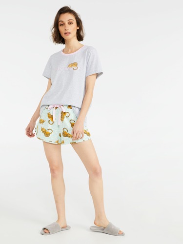 Spotty Roll Up Pj Pant