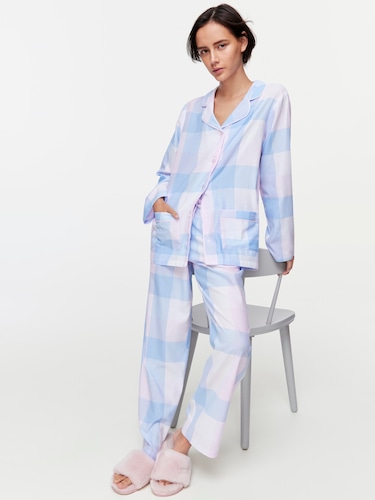 Knit Woven Floral Nightie