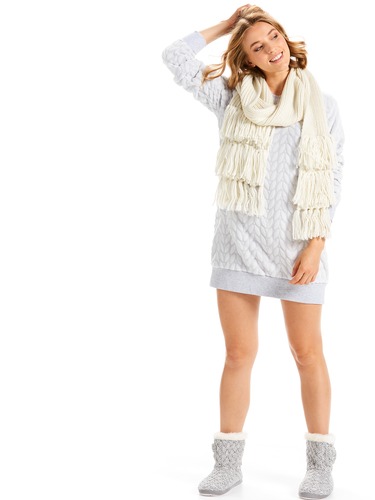 Textured Sweater Nightie