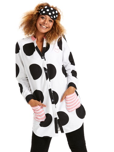 Big Spot Flannelette Nightshirt