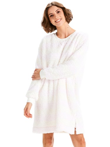 Fluffy Striped Nightie